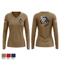 Airedales 81699521 Women's Long Sleeve V-neck Shirt - 1