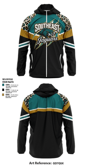 Windbreaker, southeast Jaguars, , Teamtime, Team time, sublimation, custom sports apparel, team uniforms, spirit wear, spiritwear, sports uniforms, custom shirts, team store, custom team store, fundraiser sports, apparel fundraiser
