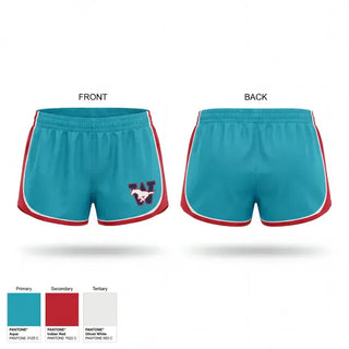 Womens Shorts, Tulare Mustangs, Swimming, Teamtime, Team time, sublimation, custom sports apparel, team uniforms, spirit wear, spiritwear, sports uniforms, custom shirts, team store, custom team store, fundraiser sports, apparel fundraiser