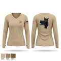 Eye of cyclone Women's Long Sleeve V-neck Shirt - 1
