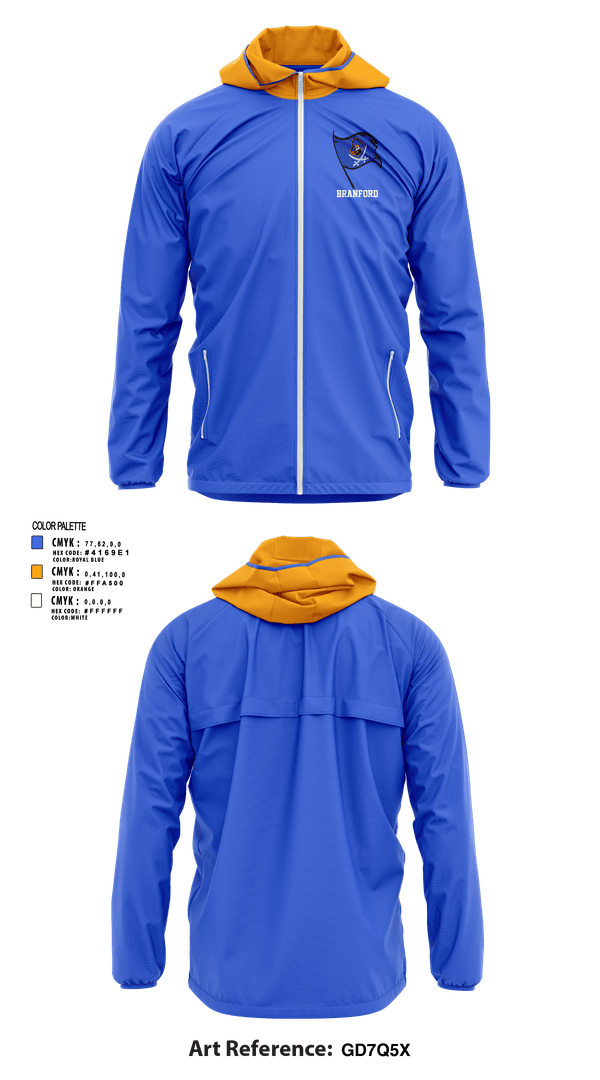Windbreaker, Branford, , Teamtime, Team time, sublimation, custom sports apparel, team uniforms, spirit wear, spiritwear, sports uniforms, custom shirts, team store, custom team store, fundraiser sports, apparel fundraiser