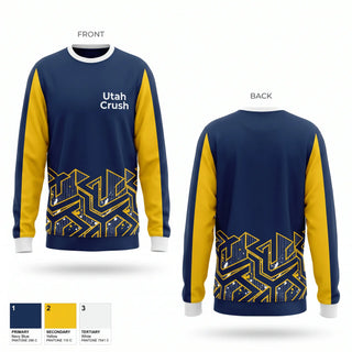 Crew Neck Sweatshirt, Utah Crush, Baseball, Teamtime, Team time, sublimation, custom sports apparel, team uniforms, spirit wear, spiritwear, sports uniforms, custom shirts, team store, custom team store, fundraiser sports, apparel fundraiser