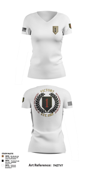 Womens Short Sleeve Vneck Shirt, 1st infantry division, , Teamtime, Team time, sublimation, custom sports apparel, team uniforms, spirit wear, spiritwear, sports uniforms, custom shirts, team store, custom team store, fundraiser sports, apparel fundraiser