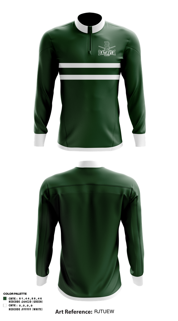 Quarter Zip Jacket, Batavia Boys Golf, Golf, Teamtime, Team time, sublimation, custom sports apparel, team uniforms, spirit wear, spiritwear, sports uniforms, custom shirts, team store, custom team store, fundraiser sports, apparel fundraiser