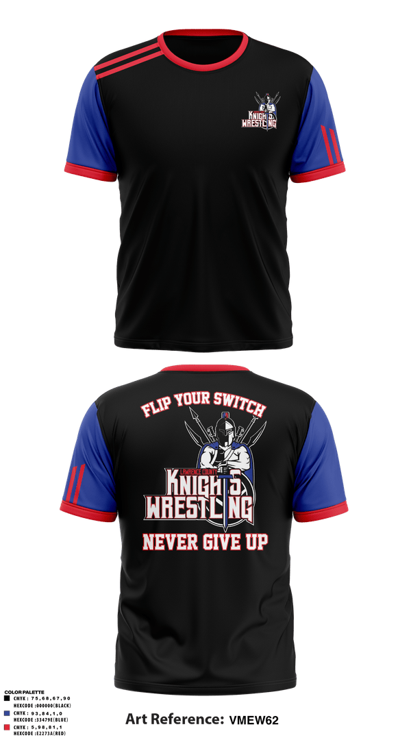 Short Sleeve Performance Shirt, Lawrence County Knights, Wrestling, Teamtime, Team time, sublimation, custom sports apparel, team uniforms, spirit wear, spiritwear, sports uniforms, custom shirts, team store, custom team store, fundraiser sports, apparel fundraiser