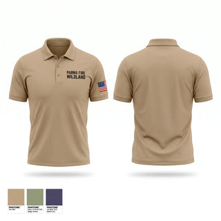 Short Sleeve Performance Polo, PARMA FIRE WILDLAND, Fire Department, Teamtime, Team time, sublimation, custom sports apparel, team uniforms, spirit wear, spiritwear, sports uniforms, custom shirts, team store, custom team store, fundraiser sports, apparel fundraiser