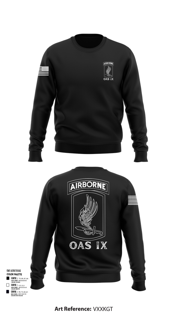 Crew Neck Sweatshirt, 173RD ABN, Army, Teamtime, Team time, sublimation, custom sports apparel, team uniforms, spirit wear, spiritwear, sports uniforms, custom shirts, team store, custom team store, fundraiser sports, apparel fundraiser
