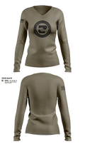 ARDB Security 67591237 Women's Long Sleeve V-neck Shirt - 22