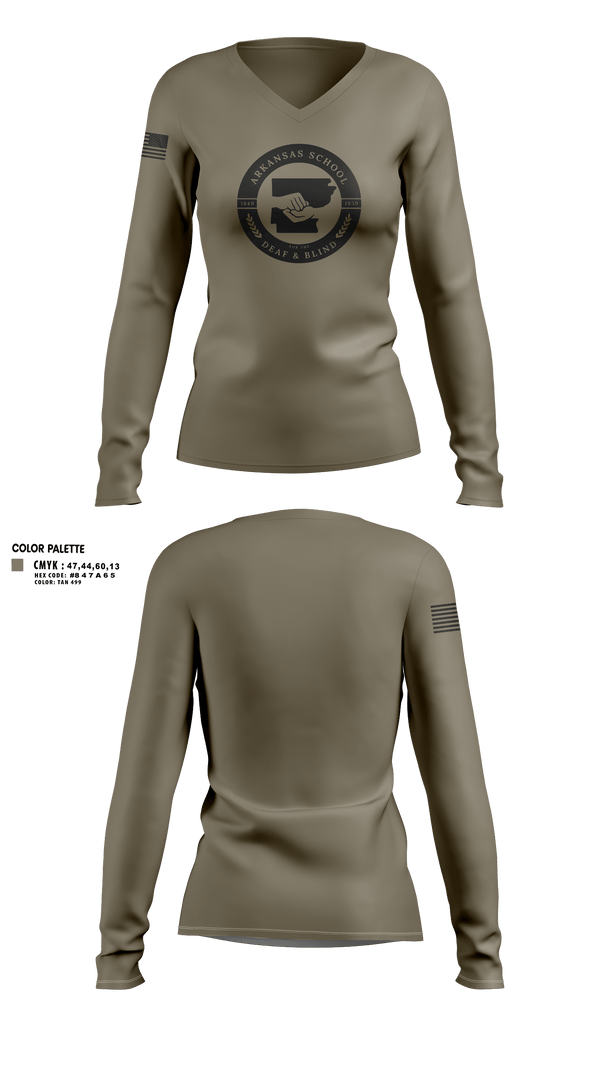 Womens Long Sleeve Vneck Shirt, ARDB Security, Police, Teamtime, Team time, sublimation, custom sports apparel, team uniforms, spirit wear, spiritwear, sports uniforms, custom shirts, team store, custom team store, fundraiser sports, apparel fundraiser