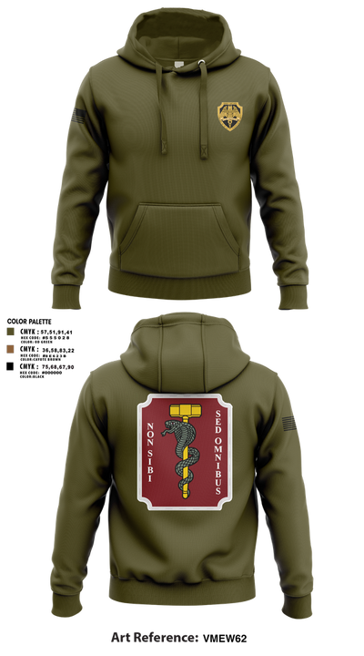 Hammer platoon, 566th MCAS 87088190 Hoodie - 1