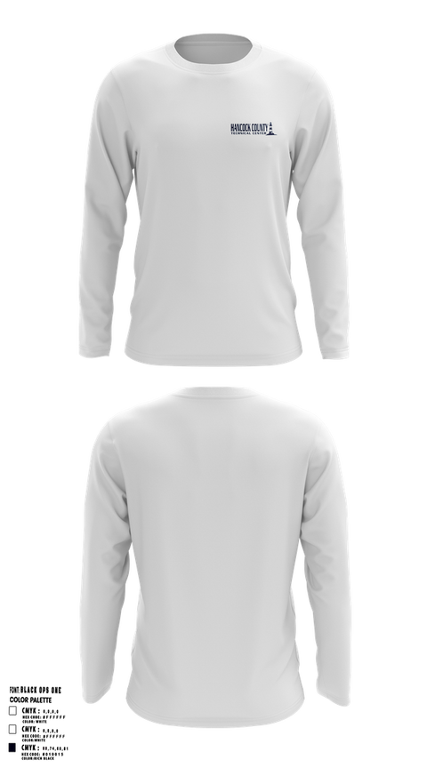 Long Sleeve Performance Shirt, Hancock County Technical Center, Spirit Store, Teamtime, Team time, sublimation, custom sports apparel, team uniforms, spirit wear, spiritwear, sports uniforms, custom shirts, team store, custom team store, fundraiser sports, apparel fundraiser