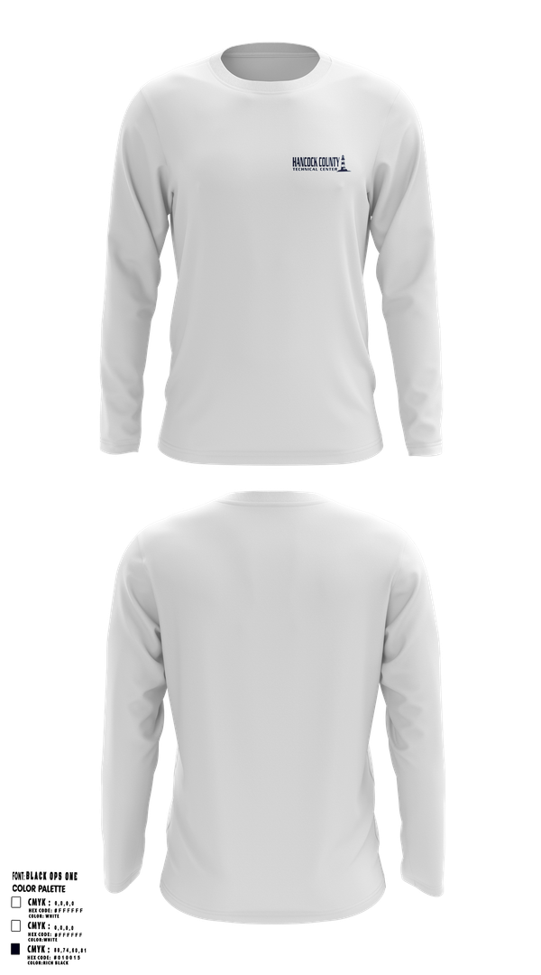 Long Sleeve Performance Shirt, Hancock County Technical Center, Spirit Store, Teamtime, Team time, sublimation, custom sports apparel, team uniforms, spirit wear, spiritwear, sports uniforms, custom shirts, team store, custom team store, fundraiser sports, apparel fundraiser