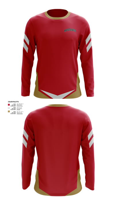 MUSTANGS Long Sleeve Performance Shirt - 21