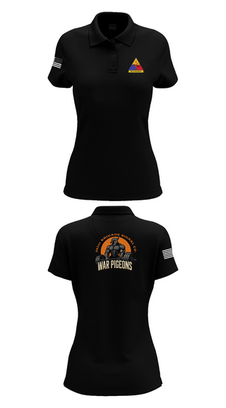 Womens Short Sleeve Performance Polo, 261st War Pigeons, Army, Teamtime, Team time, sublimation, custom sports apparel, team uniforms, spirit wear, spiritwear, sports uniforms, custom shirts, team store, custom team store, fundraiser sports, apparel fundraiser