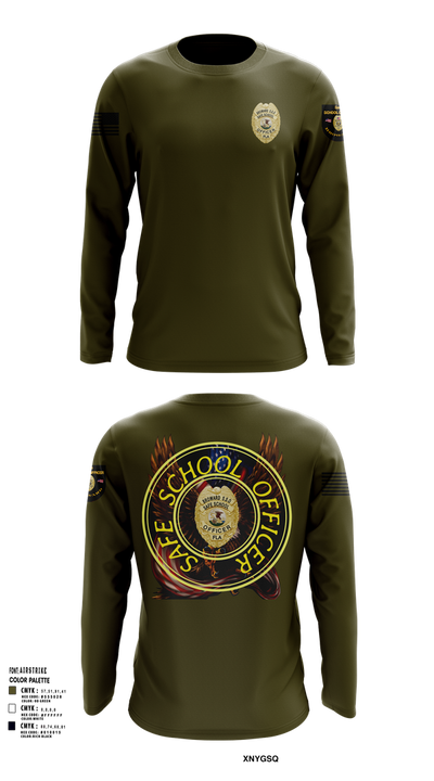 School officer 37316747 Long Sleeve Performance Shirt 102