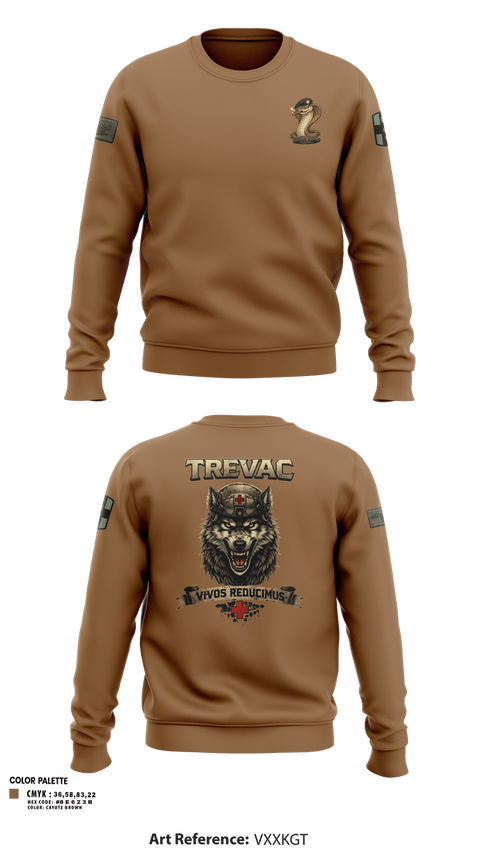 Crew Neck Sweatshirt, 566th MCAS TREVAC, Army, Teamtime, Team time, sublimation, custom sports apparel, team uniforms, spirit wear, spiritwear, sports uniforms, custom shirts, team store, custom team store, fundraiser sports, apparel fundraiser