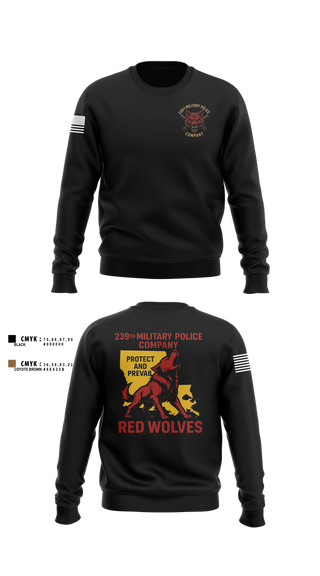 Crew Neck Sweatshirt, 239th Military Police Company, , Teamtime, Team time, sublimation, custom sports apparel, team uniforms, spirit wear, spiritwear, sports uniforms, custom shirts, team store, custom team store, fundraiser sports, apparel fundraiser