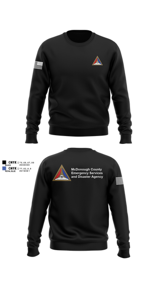 Crew Neck Sweatshirt, McDonough County, Fire Department, Teamtime, Team time, sublimation, custom sports apparel, team uniforms, spirit wear, spiritwear, sports uniforms, custom shirts, team store, custom team store, fundraiser sports, apparel fundraiser