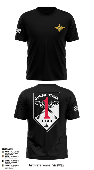 1-1 Attack Battalion, HHC, S2 65636649 Short Sleeve Performance Shirt - 10