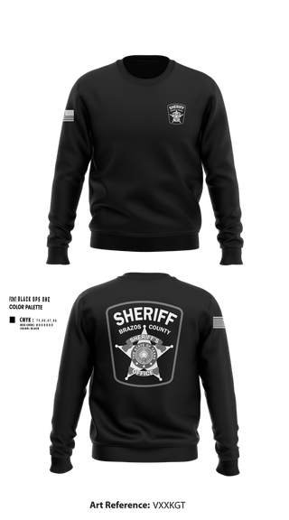 Crew Neck Sweatshirt, Brazos county sheriffs office, Police, Teamtime, Team time, sublimation, custom sports apparel, team uniforms, spirit wear, spiritwear, sports uniforms, custom shirts, team store, custom team store, fundraiser sports, apparel fundraiser