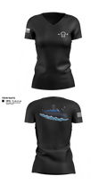 USS Jefferson City 16014759 Women's Short Sleeve V-neck Shirt - 21