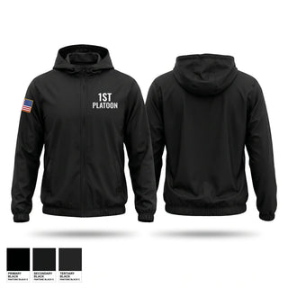 Windbreaker, 1st Platoon, Police, Teamtime, Team time, sublimation, custom sports apparel, team uniforms, spirit wear, spiritwear, sports uniforms, custom shirts, team store, custom team store, fundraiser sports, apparel fundraiser