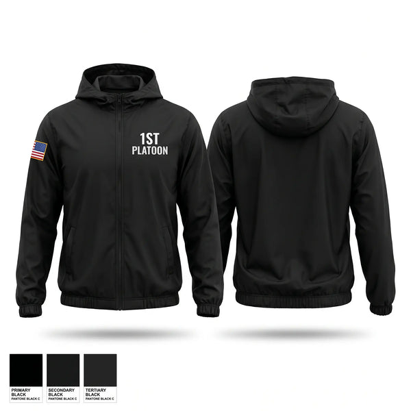 Windbreaker, 1st Platoon, Police, Teamtime, Team time, sublimation, custom sports apparel, team uniforms, spirit wear, spiritwear, sports uniforms, custom shirts, team store, custom team store, fundraiser sports, apparel fundraiser