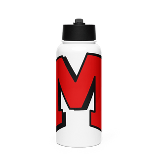 Madison Mohawks Tennis 75721696 Stainless Steel Water Bottle with a Straw Lid