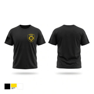 Old School Cotton Feel Shirt, Hayfield Fire, Fire Department, Teamtime, Team time, sublimation, custom sports apparel, team uniforms, spirit wear, spiritwear, sports uniforms, custom shirts, team store, custom team store, fundraiser sports, apparel fundraiser