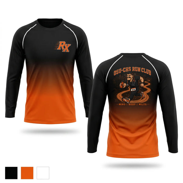 Long Sleeve Performance Shirt, OSU-CHS Run Club, Track & Field, Teamtime, Team time, sublimation, custom sports apparel, team uniforms, spirit wear, spiritwear, sports uniforms, custom shirts, team store, custom team store, fundraiser sports, apparel fundraiser