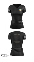 1-7 Cavlary Division Apache Troop Blue Platoon Recon Junkies Women's Short Sleeve V-neck Shirt - 21