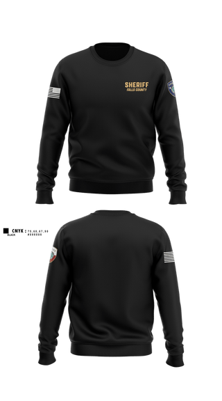 Crew Neck Sweatshirt, Falls County Sheriff’s Office, Police, Teamtime, Team time, sublimation, custom sports apparel, team uniforms, spirit wear, spiritwear, sports uniforms, custom shirts, team store, custom team store, fundraiser sports, apparel fundraiser