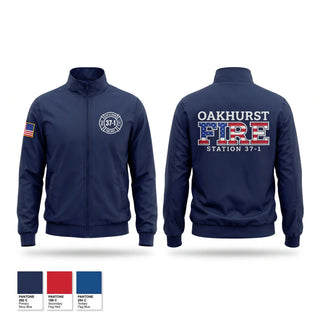 Windbreaker, Oakhurst Fire Department, Fire Department, Teamtime, Team time, sublimation, custom sports apparel, team uniforms, spirit wear, spiritwear, sports uniforms, custom shirts, team store, custom team store, fundraiser sports, apparel fundraiser