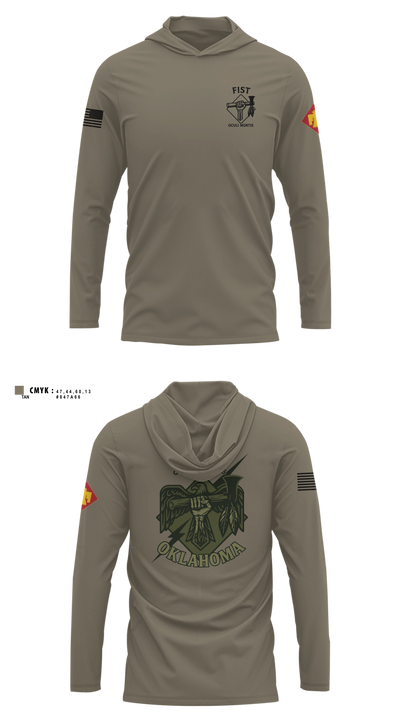 HHB 160th FIST 59313657 Long Sleeve hooded sunshirt - 5