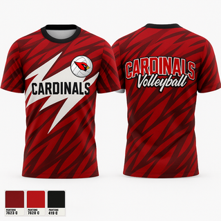 Short Sleeve Performance Shirt, Cardinals, Women's Volleyball, Teamtime, Team time, sublimation, custom sports apparel, team uniforms, spirit wear, spiritwear, sports uniforms, custom shirts, team store, custom team store, fundraiser sports, apparel fundraiser