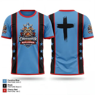 Short Sleeve Performance Shirt, Crossover Hoops Bulldoge, Men's Basketball, Teamtime, Team time, sublimation, custom sports apparel, team uniforms, spirit wear, spiritwear, sports uniforms, custom shirts, team store, custom team store, fundraiser sports, apparel fundraiser