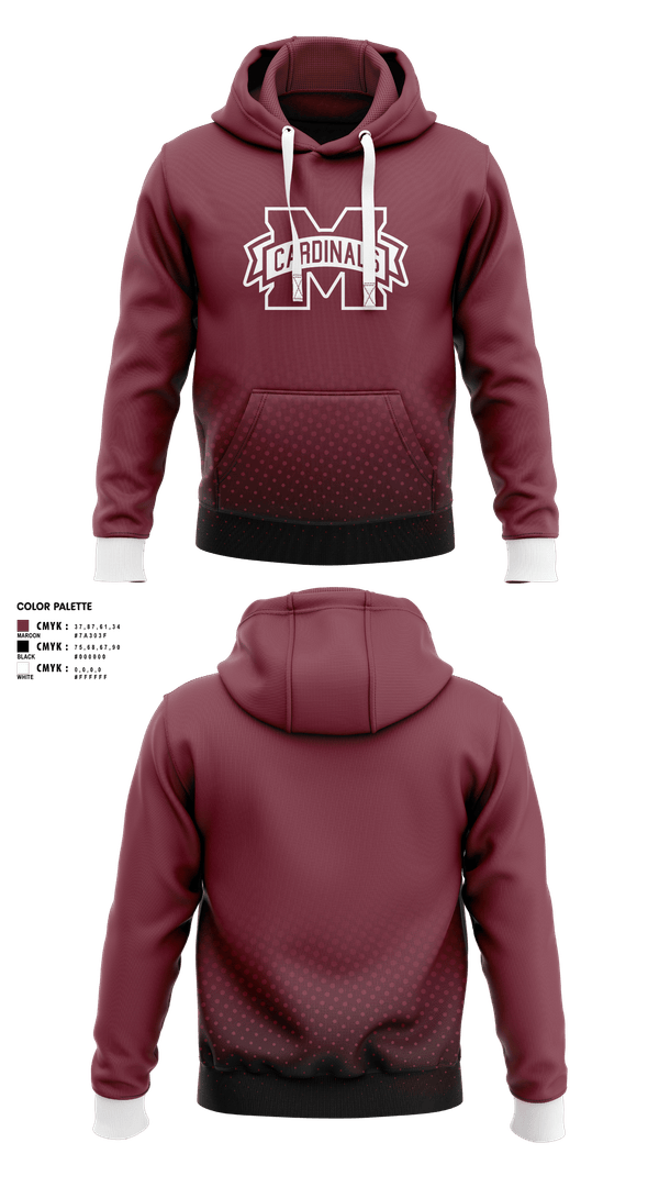 Hoodie, Maud Cardinals, Baseball, Teamtime, Team time, sublimation, custom sports apparel, team uniforms, spirit wear, spiritwear, sports uniforms, custom shirts, team store, custom team store, fundraiser sports, apparel fundraiser