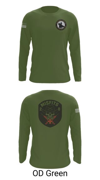 Long Sleeve Performance Shirt, 2-8 Cav, HHC, Medic Platoon, , Teamtime, Team time, sublimation, custom sports apparel, team uniforms, spirit wear, spiritwear, sports uniforms, custom shirts, team store, custom team store, fundraiser sports, apparel fundraiser