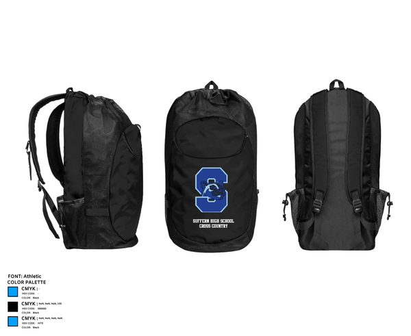 Gear Bag, Suffern High School Cross Country, Cross Country, Teamtime, Team time, sublimation, custom sports apparel, team uniforms, spirit wear, spiritwear, sports uniforms, custom shirts, team store, custom team store, fundraiser sports, apparel fundraiser