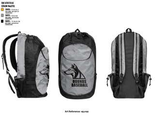 Gear Bag, Hounds, Baseball, Teamtime, Team time, sublimation, custom sports apparel, team uniforms, spirit wear, spiritwear, sports uniforms, custom shirts, team store, custom team store, fundraiser sports, apparel fundraiser