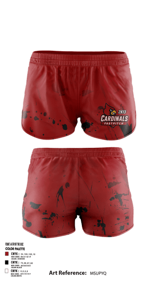 Womens Shorts, Lady Cardinals 2K13, Softball, Teamtime, Team time, sublimation, custom sports apparel, team uniforms, spirit wear, spiritwear, sports uniforms, custom shirts, team store, custom team store, fundraiser sports, apparel fundraiser