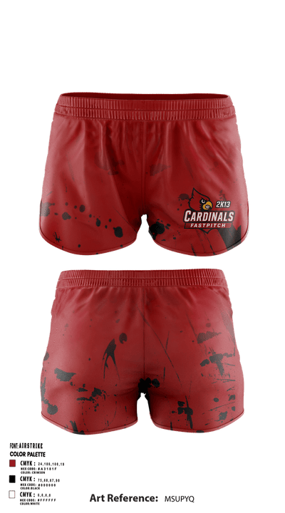 Lady Cardinals 2K13  Women's Shorts - 1