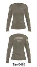 Limestone Fire Protection District 87442605 Women's Long Sleeve V-neck Shirt - 11