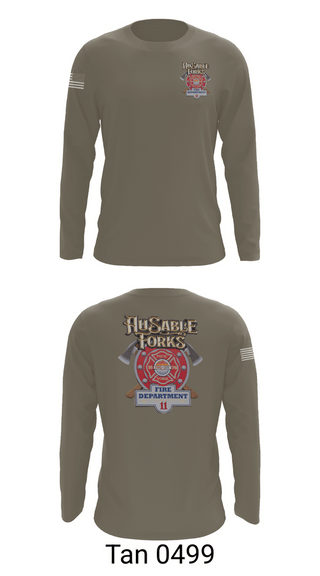 Long Sleeve Performance Shirt, Au Sable Forks, Fire Department, Teamtime, Team time, sublimation, custom sports apparel, team uniforms, spirit wear, spiritwear, sports uniforms, custom shirts, team store, custom team store, fundraiser sports, apparel fundraiser