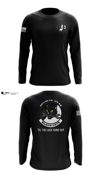 Long Sleeve Performance Shirt, Delta Co. 1-3 Attack Battalion, Army, Teamtime, Team time, sublimation, custom sports apparel, team uniforms, spirit wear, spiritwear, sports uniforms, custom shirts, team store, custom team store, fundraiser sports, apparel fundraiser