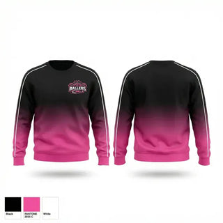 Crew Neck Sweatshirt, Pittsburgh Ballers, Women's Basketball, Teamtime, Team time, sublimation, custom sports apparel, team uniforms, spirit wear, spiritwear, sports uniforms, custom shirts, team store, custom team store, fundraiser sports, apparel fundraiser