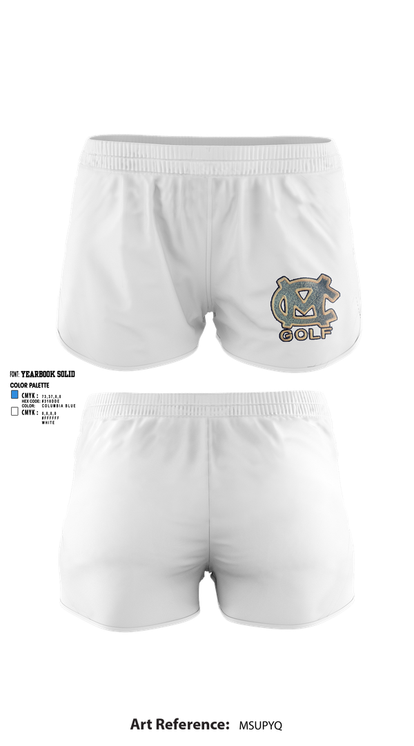 Womens Shorts, Moore County Golf, Golf, Teamtime, Team time, sublimation, custom sports apparel, team uniforms, spirit wear, spiritwear, sports uniforms, custom shirts, team store, custom team store, fundraiser sports, apparel fundraiser