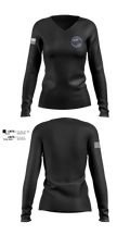 Greenbrier Police Department 4661204 Women's Long Sleeve V-neck Shirt - 100