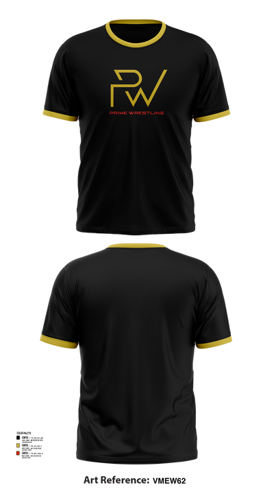 Prime Wrestling 25861032 Short Sleeve Performance Shirt - 45
