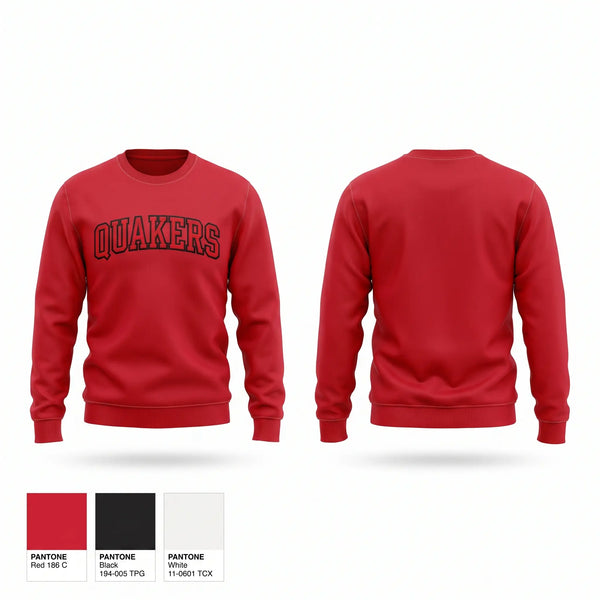 Crew Neck Sweatshirt, Quakers, Softball, Teamtime, Team time, sublimation, custom sports apparel, team uniforms, spirit wear, spiritwear, sports uniforms, custom shirts, team store, custom team store, fundraiser sports, apparel fundraiser